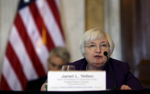 Lãnh đạo FED Janet Yellen phát biểu tại cuộc họp của Hội đồng Giám sát ổn định tài chính Mỹ (FSOC) tại Washington